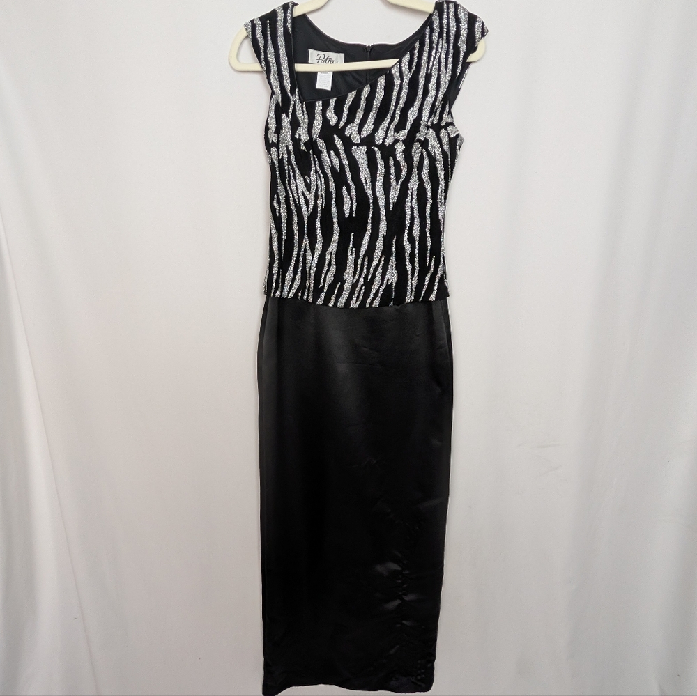 Patra 90s Y2K  Zebra Print Dress